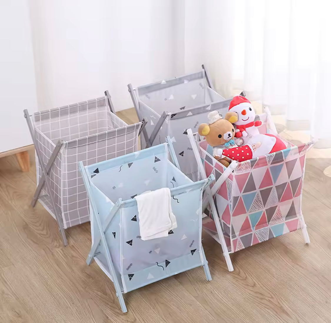 Foldable Laundry Clothes Storage Bucket, Waterproof Home Laundry Basket, Dirty Cloth Sorting Storage Organizer Foldable Laundry Clothes Storage Bucket, Waterproof Home Laundry Basket, Dirty Cloth Sorting Storage Organizer